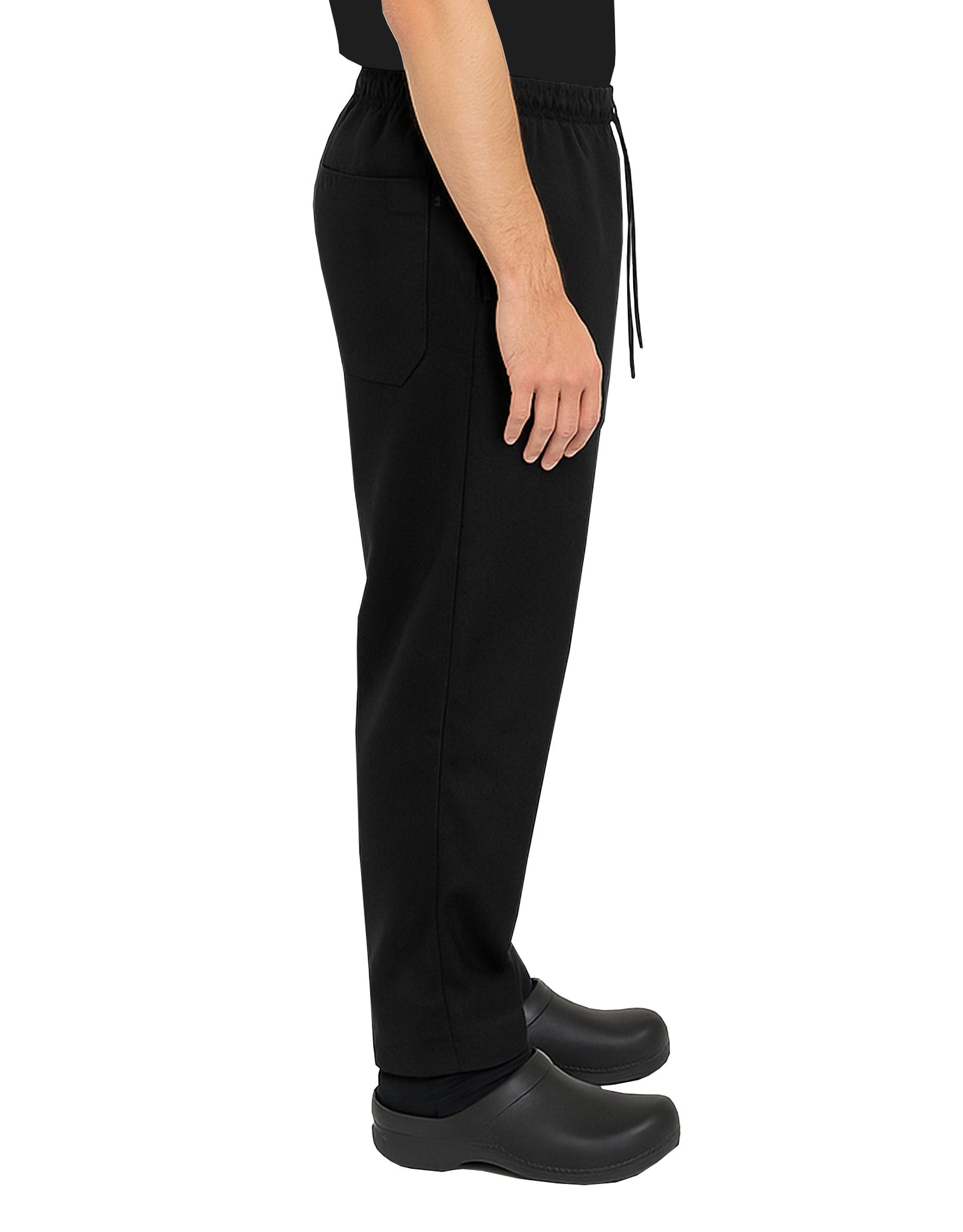 Rahat İş / Aşçı / İmalat Lastikli Pantolon - Siyah