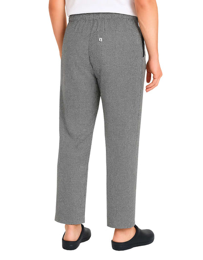 Rahat İş / Aşçı / İmalat Lastikli Pötikare Pantolon - Siyah