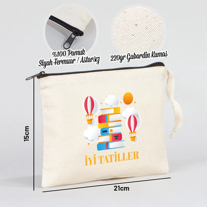 Karne Günü Desenli Clutch Astarsız Çanta – 21×15 cm