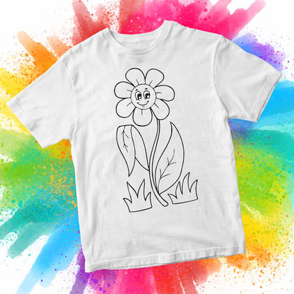 1. Kalite Tişört Boyama - Ayçiçek