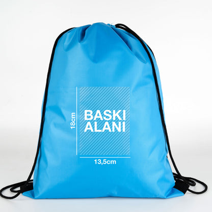 İmperteks Sırt Çantası 32x45 cm Turkuaz (Özelleştirilebilir)