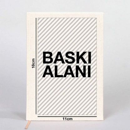 Kanvas Defter 14x20 cm (Özelleştirilebilir) - istepromosyon.com