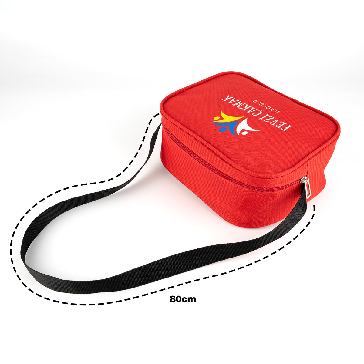 Okul Öğrenci Beslenme Çantası Omuz Askılı İmperteks Kırmızı (Özelleştirilebilir)