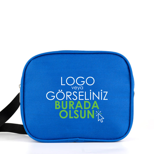 Okul Öğrenci Beslenme Çantası Omuz Askılı İmperteks Mavi (Özelleştirilebilir)