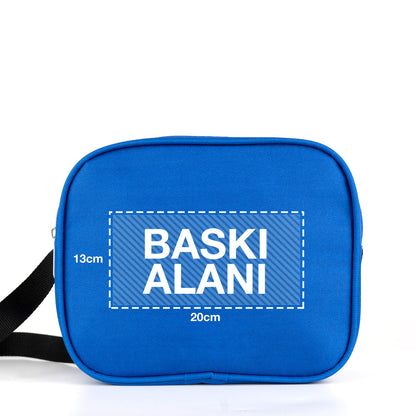 Okul Öğrenci Beslenme Çantası Omuz Askılı İmperteks Mavi (Özelleştirilebilir)