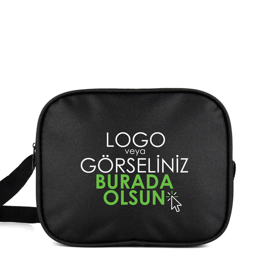 Okul Öğrenci Beslenme Çantası Omuz Askılı İmperteks Siyah (Özelleştirilebilir)