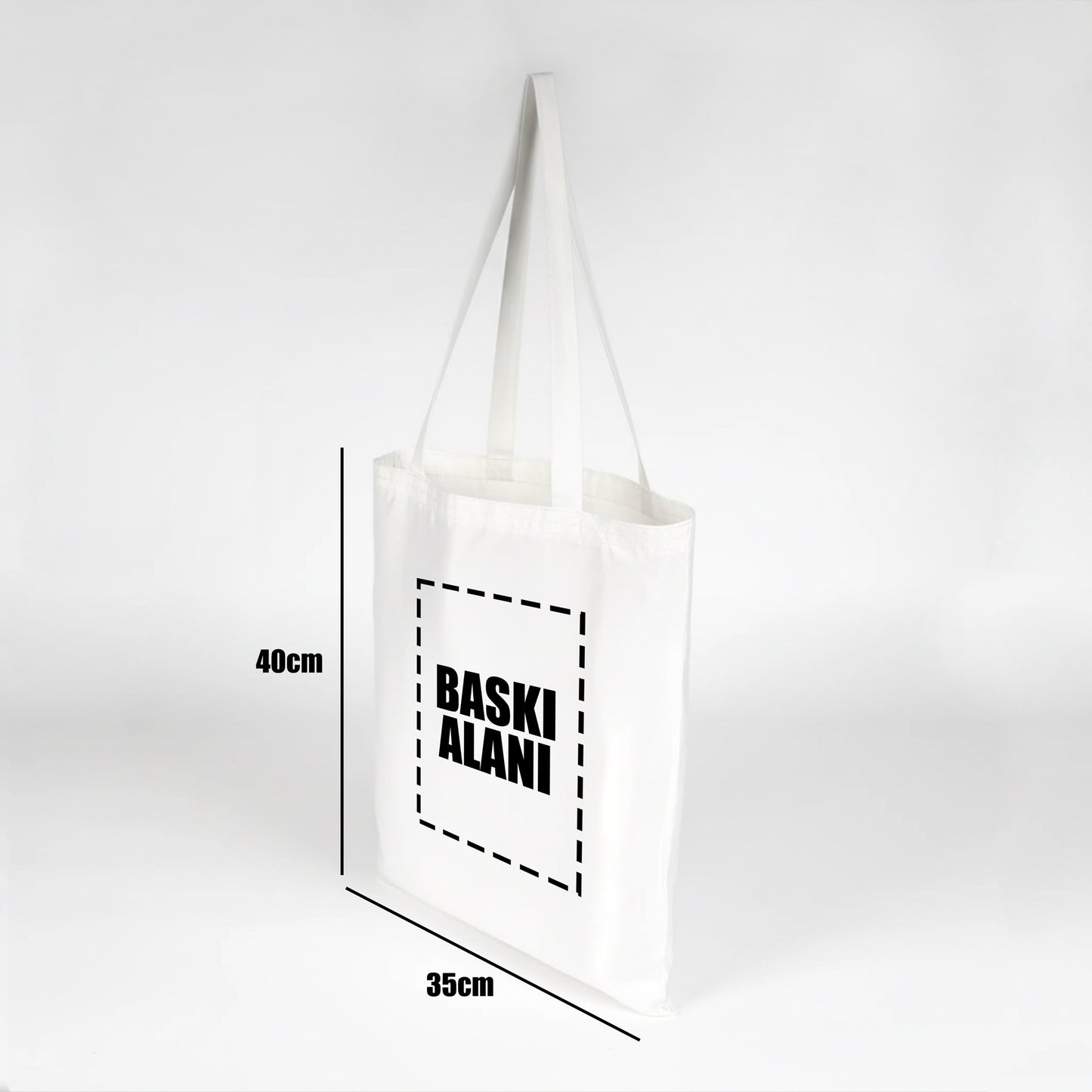 Toptan Logo Baskılı Bez Çanta – Beyaz Promosyon Omuz Çantası