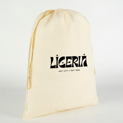 Ultrasonik Tela Kese Krem 35x45 cm – Tek Renk Logo Baskılı – 500 Adet