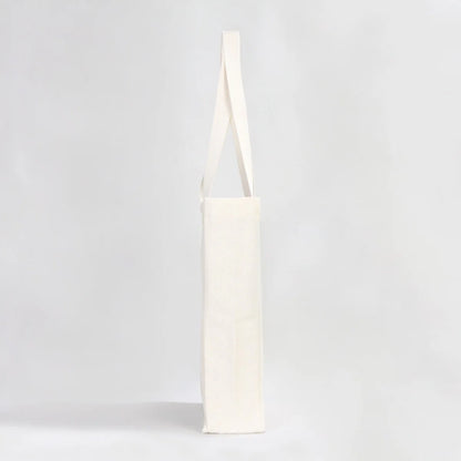 Tam Körüklü Kanvas Çanta - 35x40x10 cm - Örgü Kulp (Özelleştirilebilir)