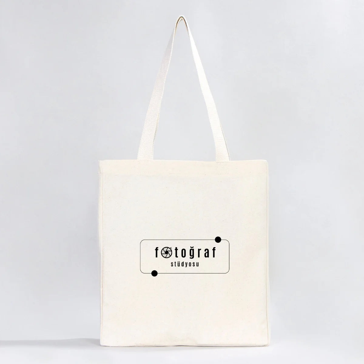 Tam Körüklü Kanvas Çanta - 35x40x10 cm - Örgü Kulp (Özelleştirilebilir)