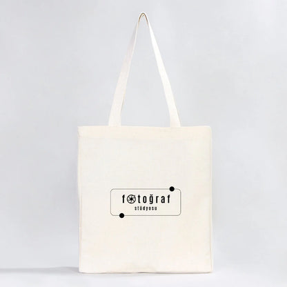 Tam Körüklü Kanvas Çanta - 35x40x10 cm - Örgü Kulp (Özelleştirilebilir)