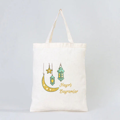 30x35 cm Ham Bez Çanta Kısa Kulp - Bayram Çantası