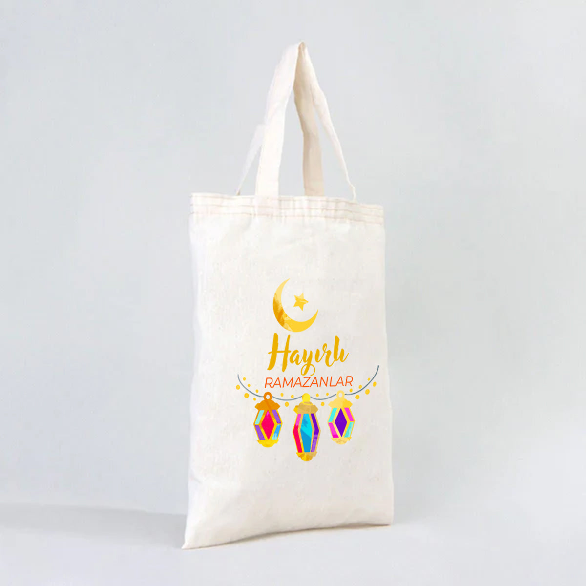 30x35 cm Ham Bez Çanta Kısa Kulp - Bayram Çantası