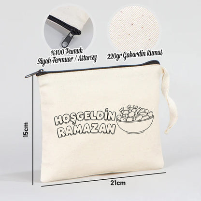 Boyanabilir 21x15 cm Clutch - Bayram Cüzdanı Astarsız