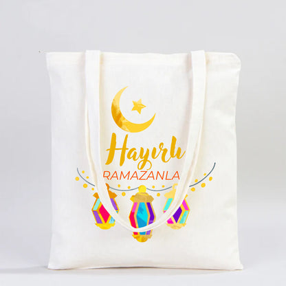 35x40 cm Ham Bez Fermuarlı Çanta - Bayram Çantası