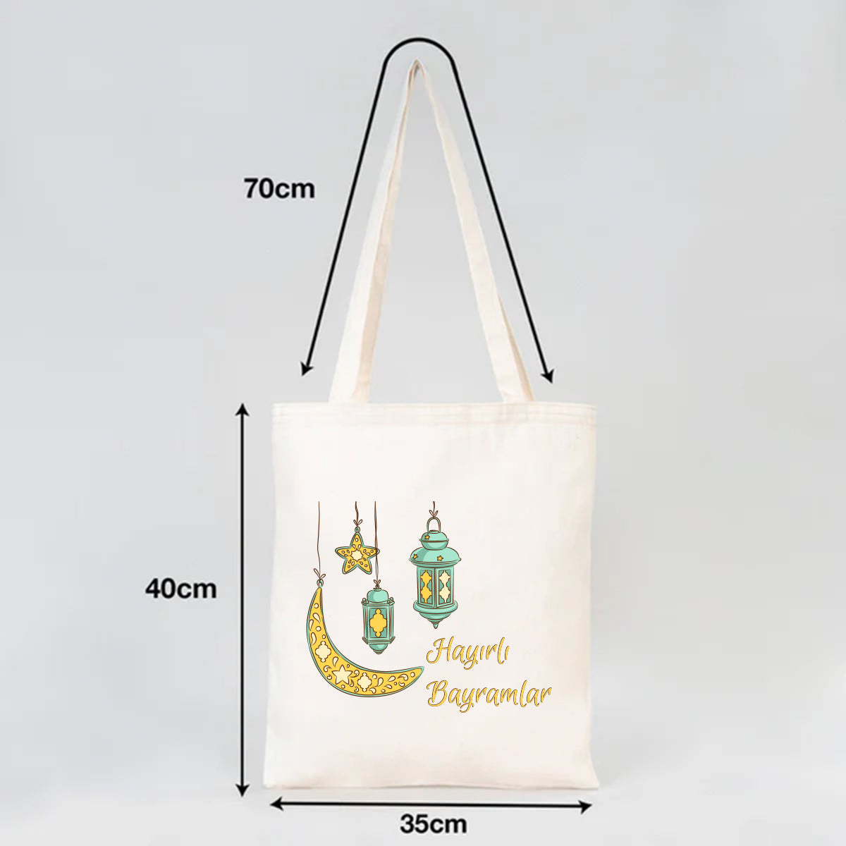 35x40 cm Gabardin Bez Çanta - Bayram Çantası