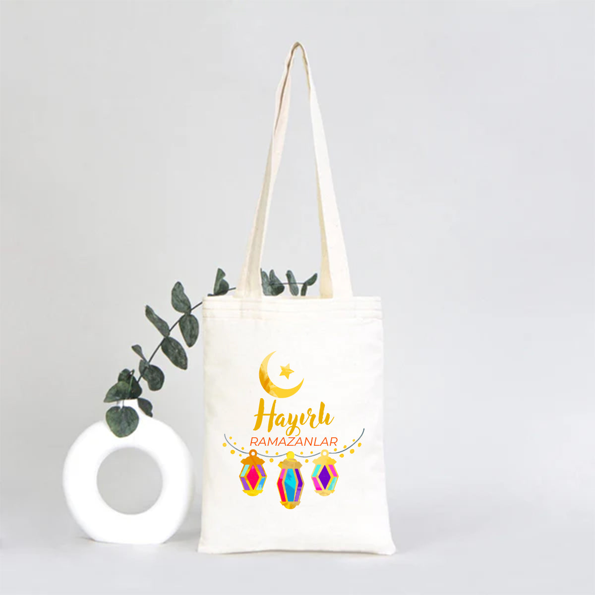 20x25 cm Ham Bez Kitap Çantası - Bayram Çantası