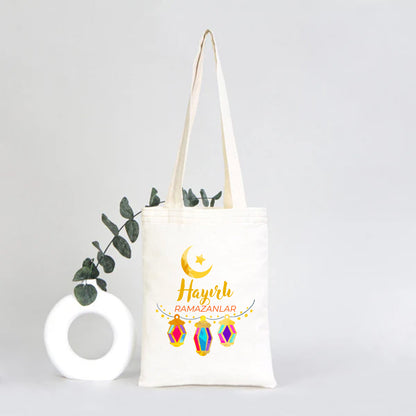 20x25 cm Ham Bez Kitap Çantası - Bayram Çantası