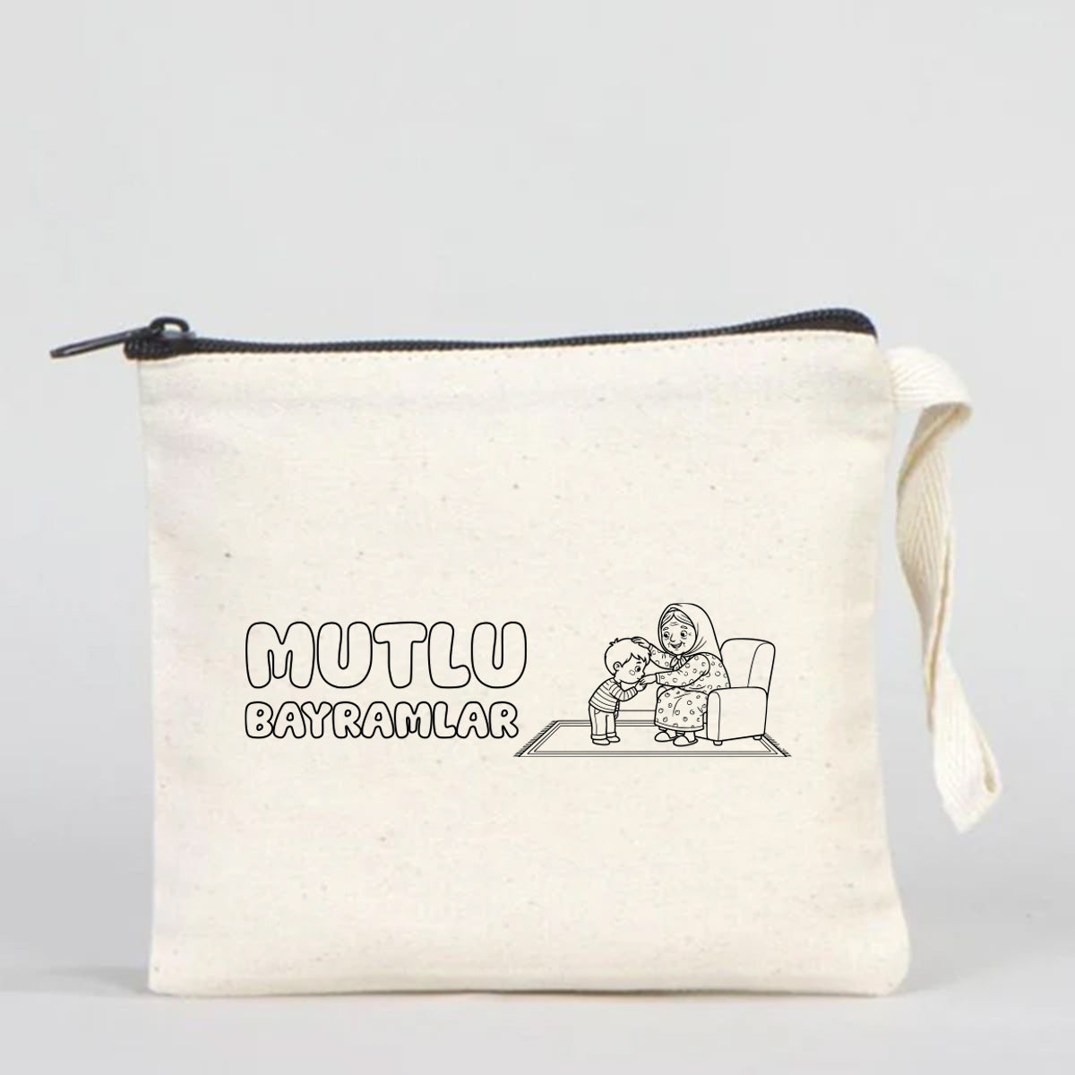 Boyanabilir 15x13 cm Clutch Astarsız Çanta - Bayram Hediyelik