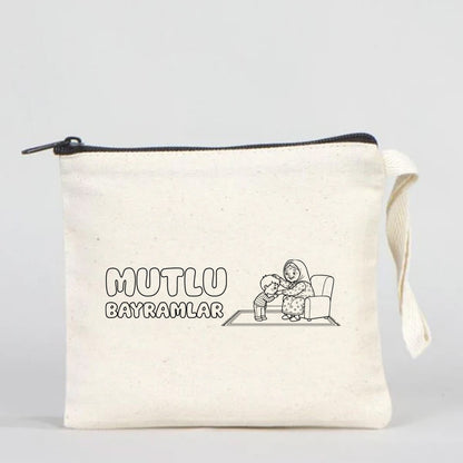 Boyanabilir 15x13 cm Clutch Astarsız Çanta - Bayram Hediyelik
