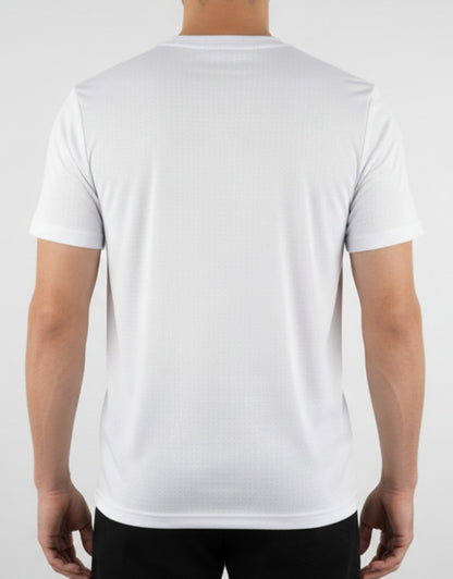 Beyaz Spor Tişört – Baskısız, Toptan Satış, Nefes Alabilir Kumaş