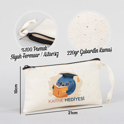 Karne Günü Hediyesi Bez Kalemlik – 21×10 cm (Özelleştirilebilir)