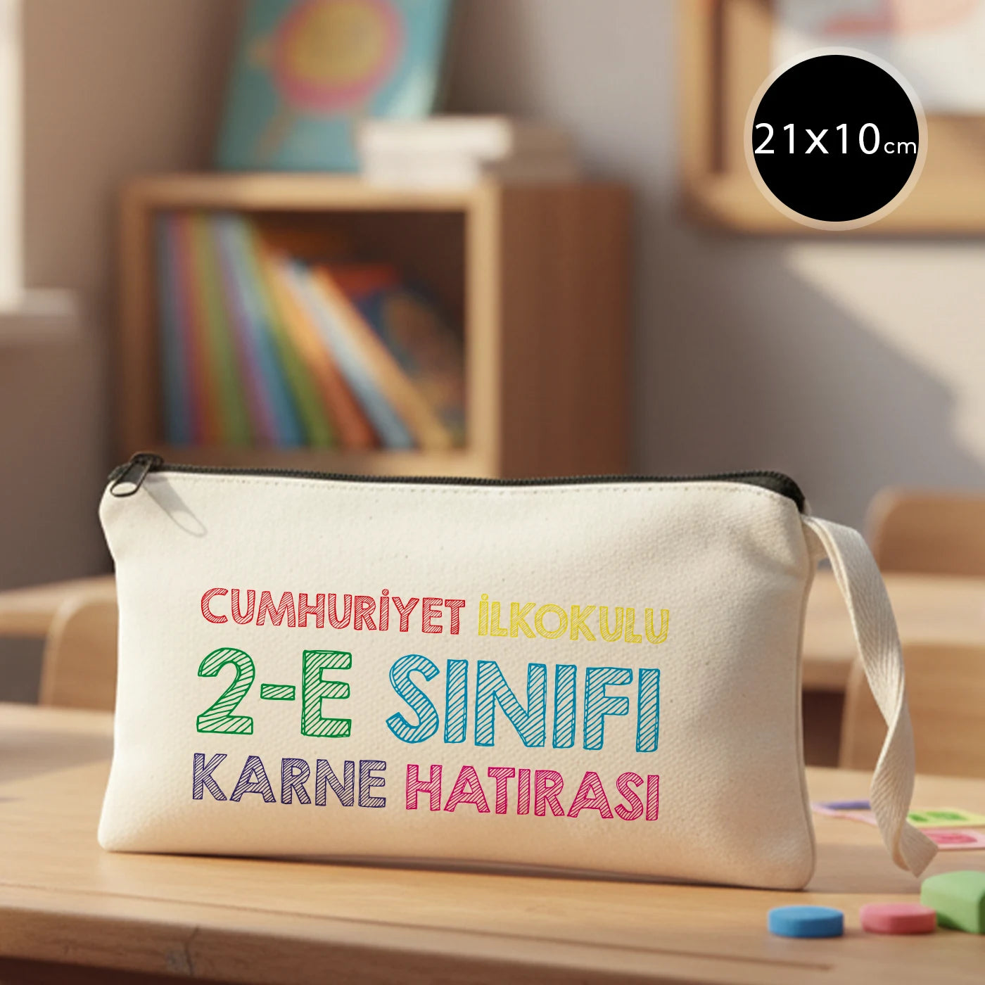 Karne Günü Hediyesi Bez Kalemlik – 21×10 cm (Özelleştirilebilir)