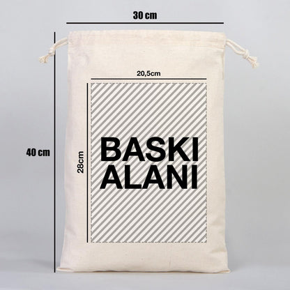 Bez Kese 30 x 40 cm (Özelleştirebilir) - istepromosyon.com