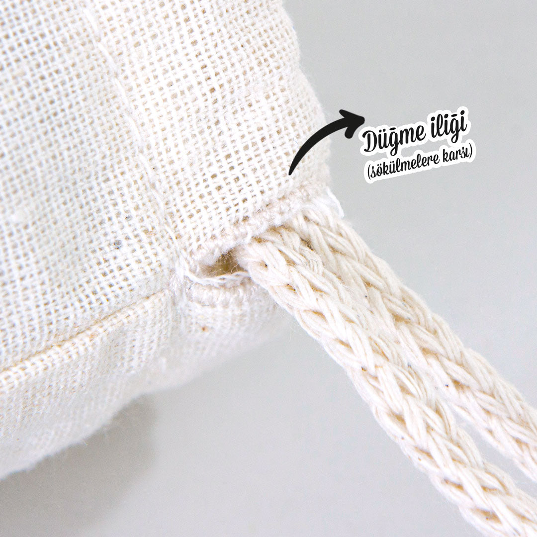 Bez Kese (15,5 x 20 cm) Tek Tutma Kısa Kulp (Özelleştirebilir) - istepromosyon.com