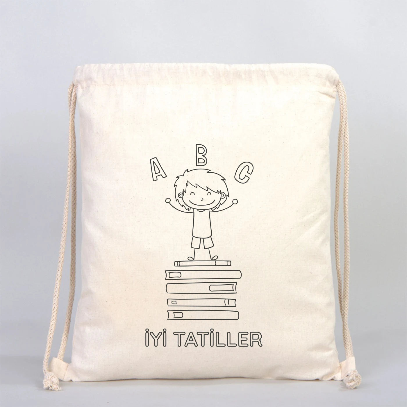 Karne Günü Renkli Boyama Omuz Çantası – 35 cm × 40 cm