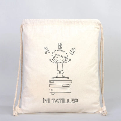 Karne Günü Renkli Boyama Omuz Çantası – 35 cm × 40 cm