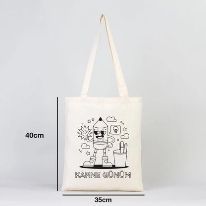 Karne Günü Çocuk Boyama Omuz Çantası