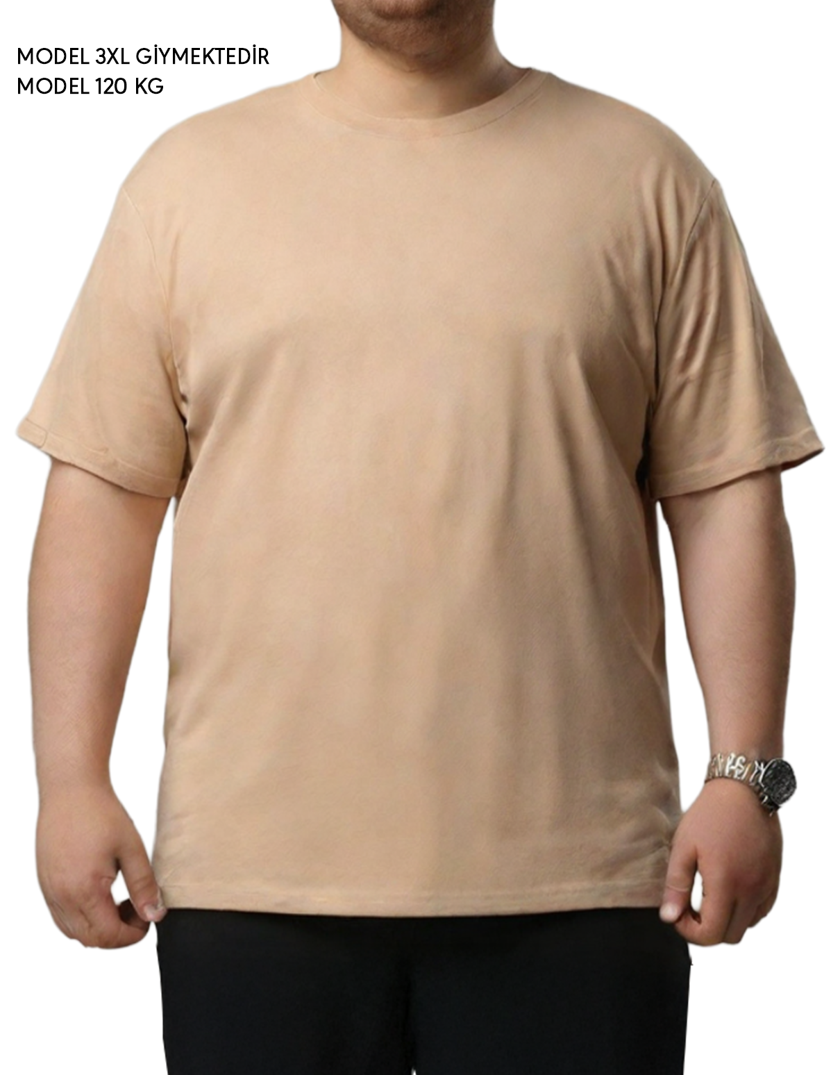 Büyük Boy Tişört - Krem