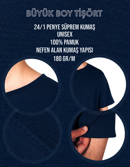 Büyük Boy Tişört -  Lacivert