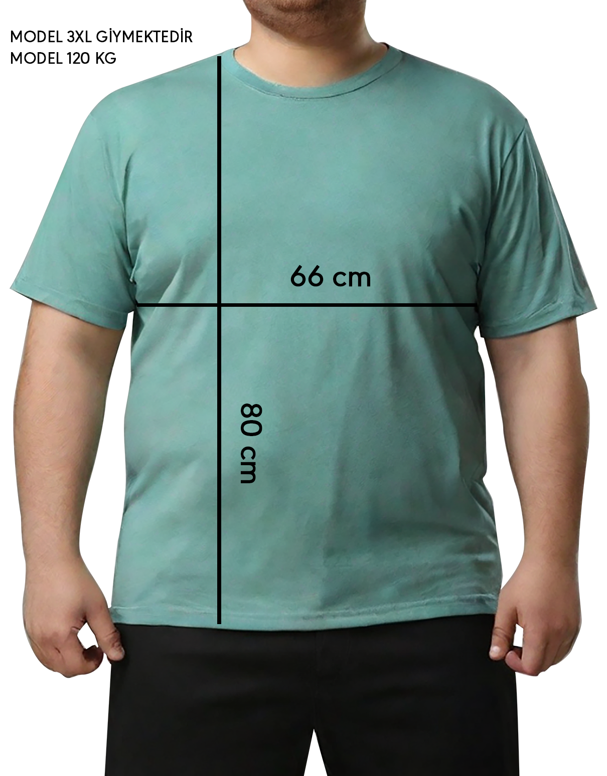 Büyük Boy Tişört - Mint Yeşil