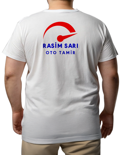 Büyük Boy T-shirt - Beyaz (Özelleştirilebilir)