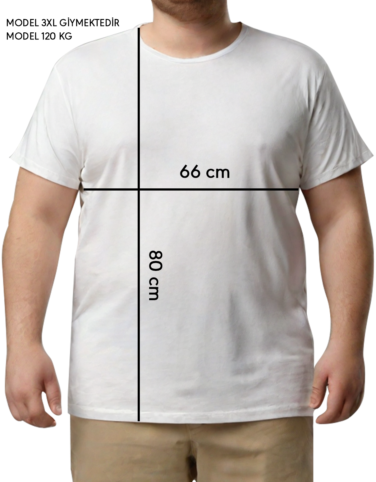 Büyük Boy T-shirt - Beyaz (Özelleştirilebilir)