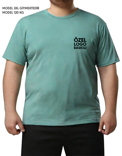 Büyük Boy Tişört -  Mint Yeşil (Özelleştirilebilir)