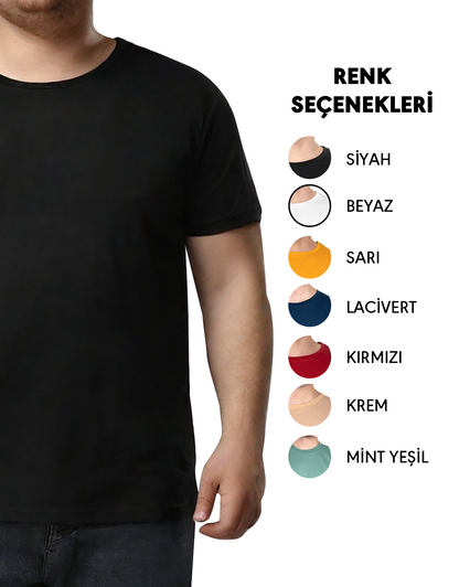 Büyük Boy T-shirt - Siyah (Özelleştirilebilir)