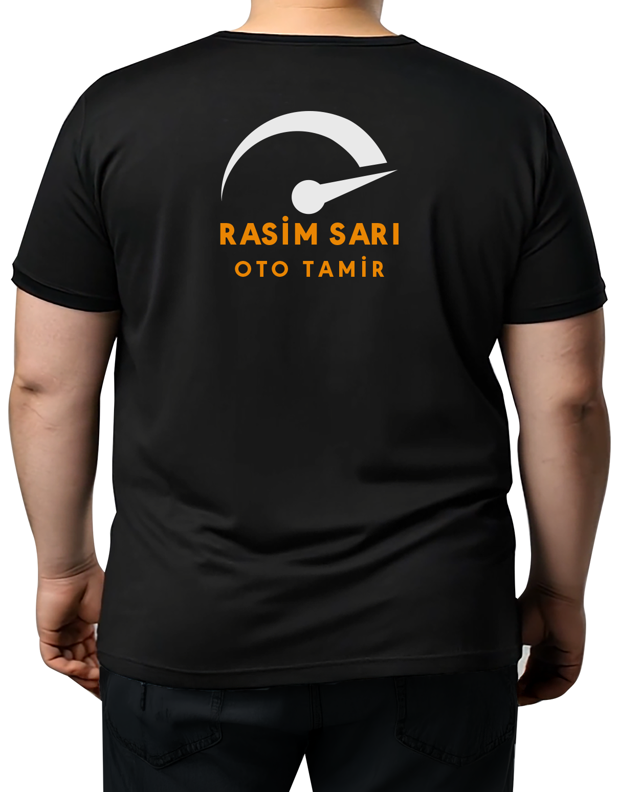 Büyük Boy T-shirt - Siyah (Özelleştirilebilir)