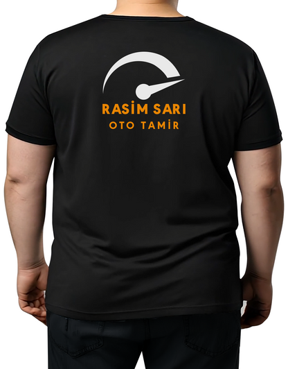 Büyük Boy T-shirt - Siyah (Özelleştirilebilir)