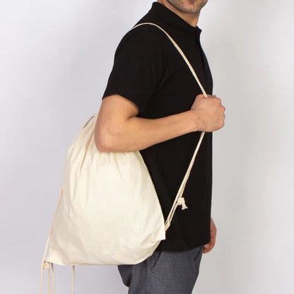 40x50 cm Ham Bez Büzgülü Sırt Çantası - 23 Nisan Hediye