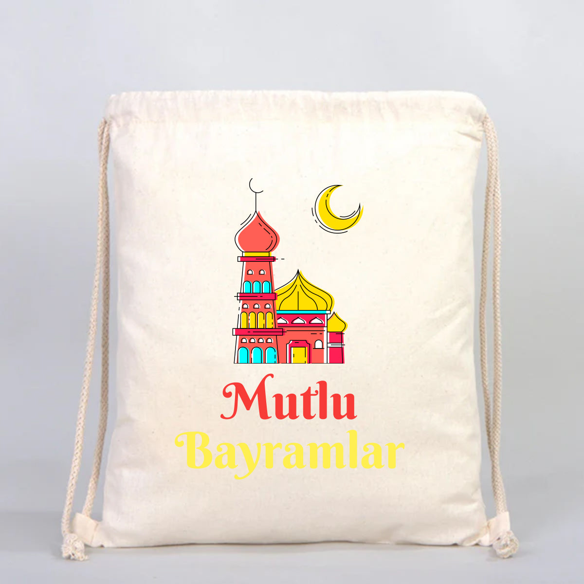 Büzgülü Sırt Modeli Hediyelik Günlük Kullanım 35x40 cm - Bayram Çantası