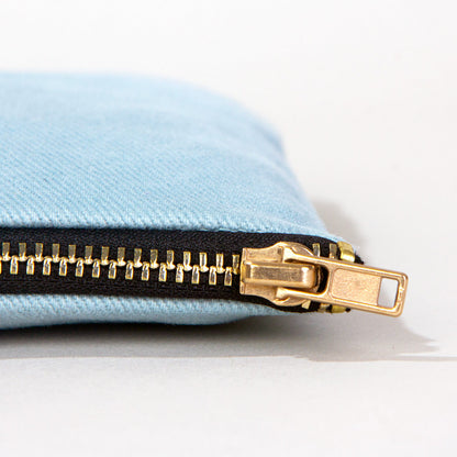 Star Clutch 21x15 Açık Mavi - Metal Fermuar(Özelleştirilebilir) - istepromosyon.com