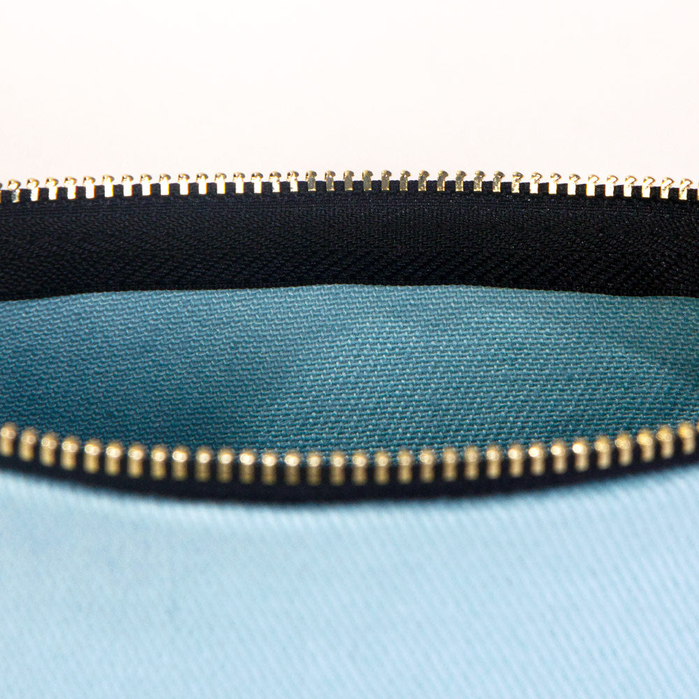 Star Clutch 21x15 Açık Mavi - Metal Fermuar(Özelleştirilebilir) - istepromosyon.com