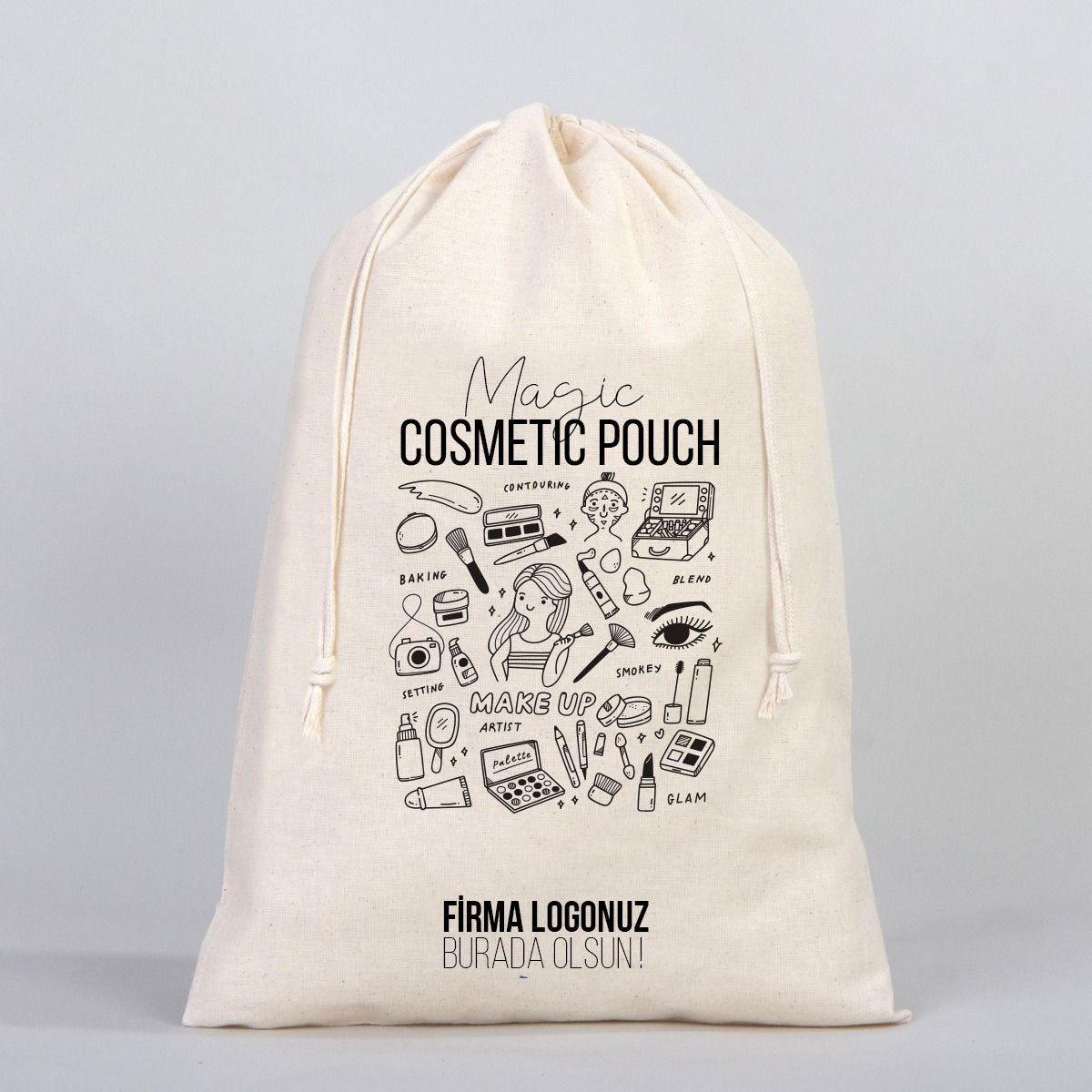 Promosyon Büzgülü Kese - Kozmetik Torbası