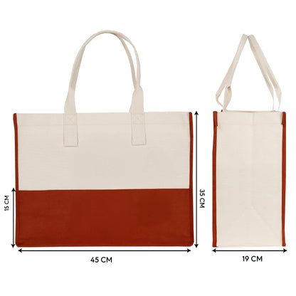 Şık ve modern tasarımlı Elite kiremit renkli alışveriş çantası görseli