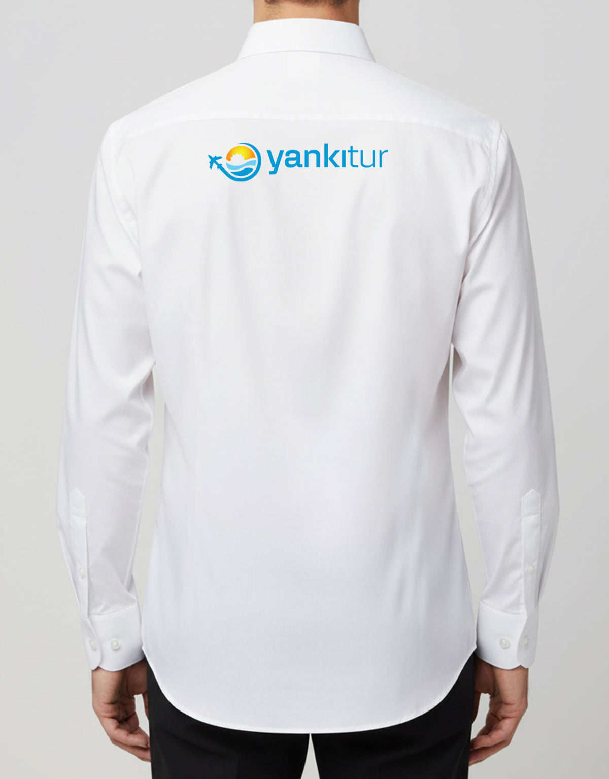 Erkek Beyaz Gömlek – Logo Baskılı, Kurumsal ve Promosyon (Özelleştirilebilir)