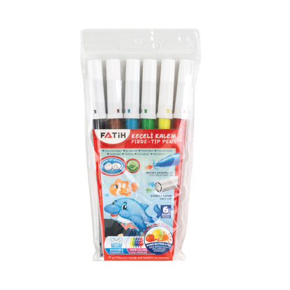 Fatih / Keçeli Kalem 6'lı Pvc