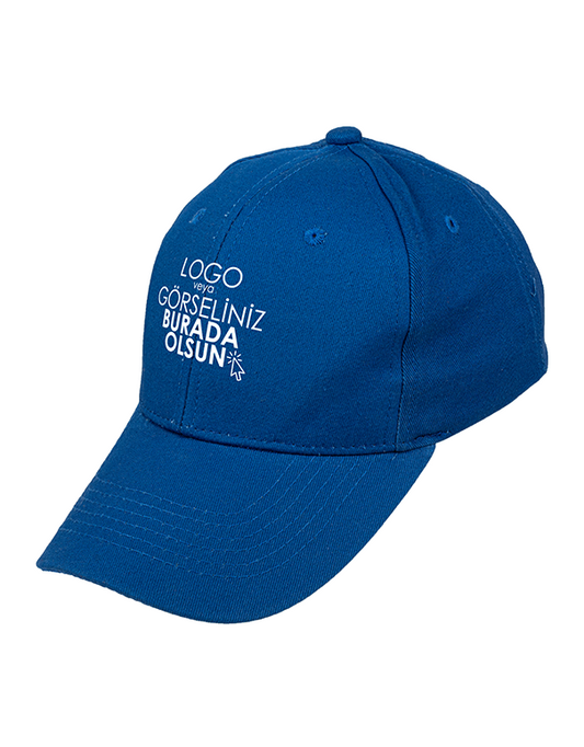 Premium Gabardin Şapka - Lacivert (Özelleştirilebilir)